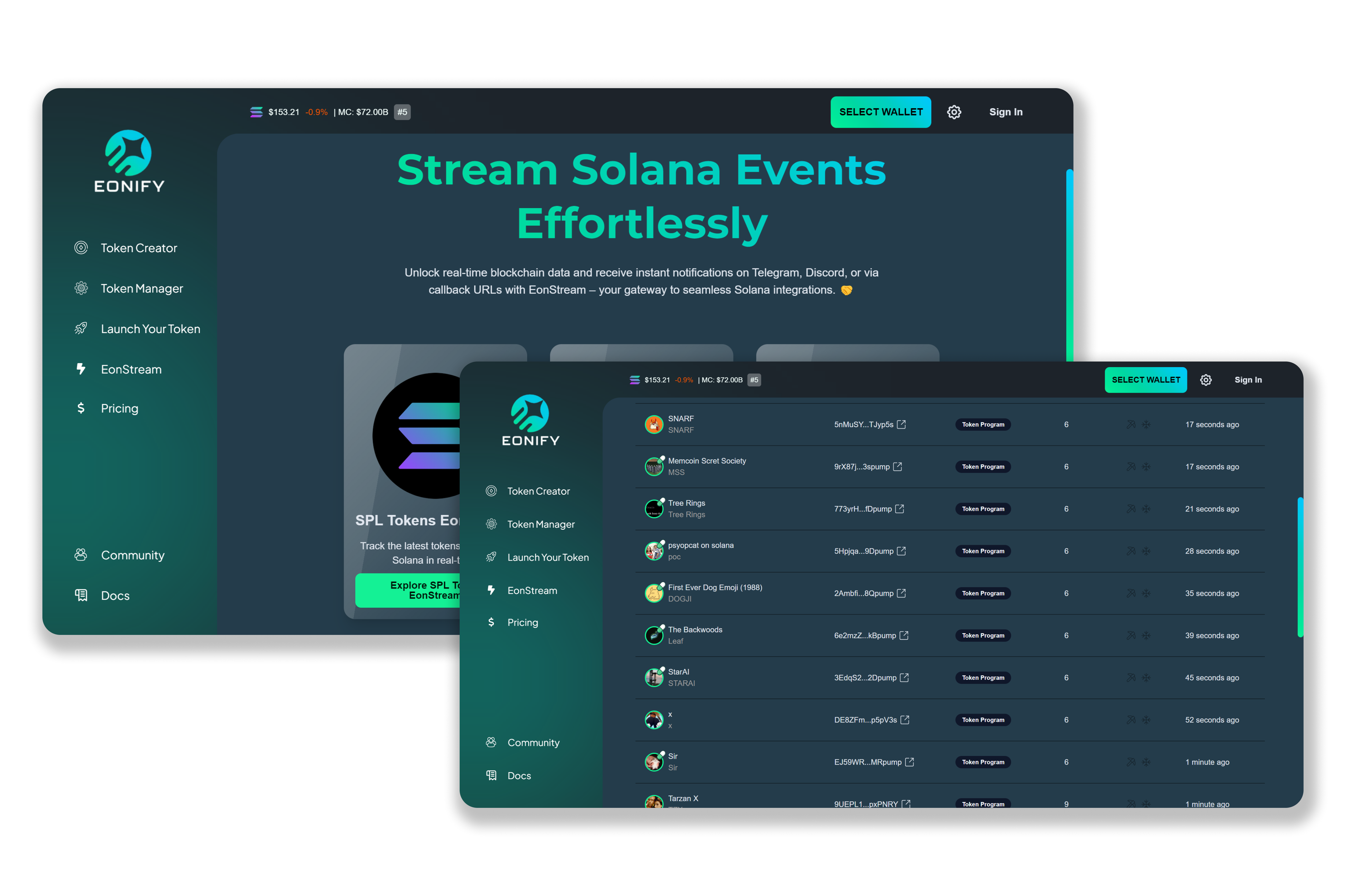 EonStream Dashboard